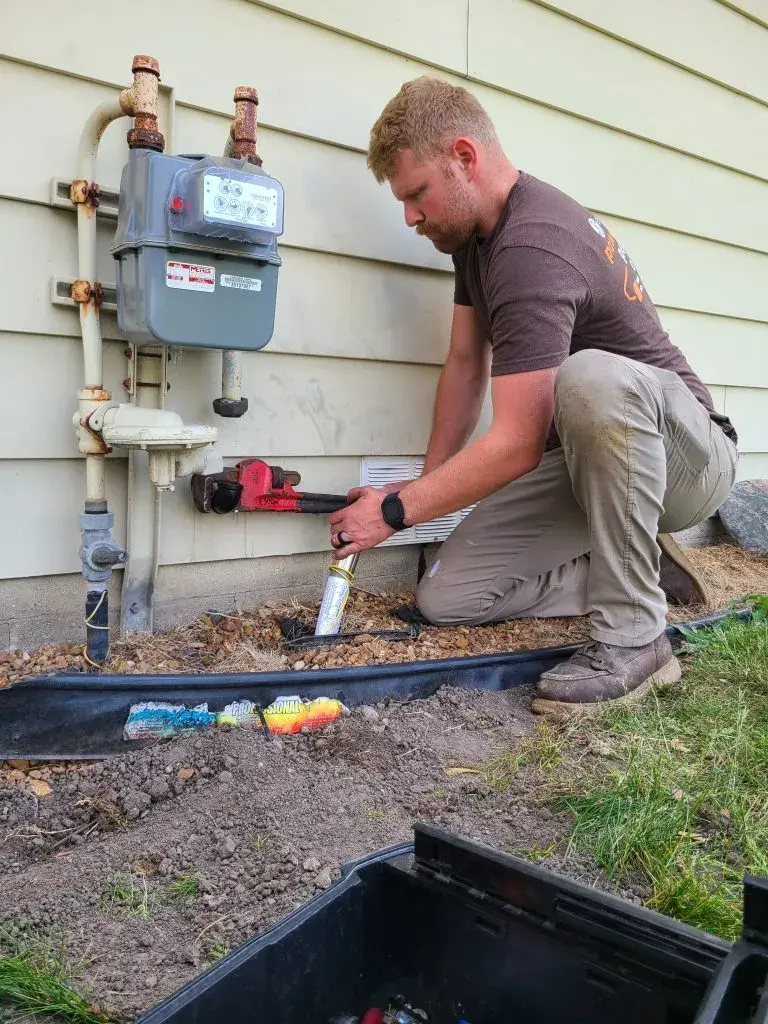 ESCON technician Cade on a job site