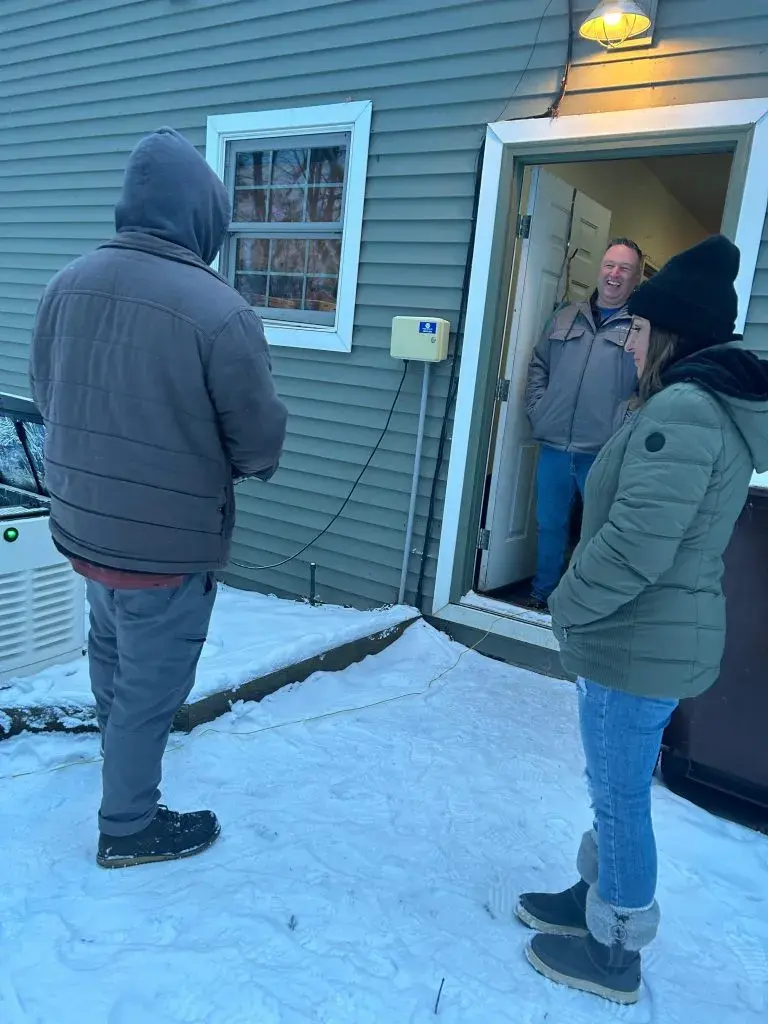 Generator maintenance at Mystic location